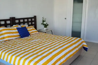 Cama o camas de una habitación en Casa en Acapulco Diamante
