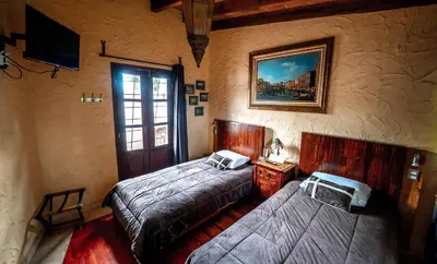 Cama o camas de una habitación en Hacienda Tepetlcalli 1870 Hotel Museo & Spa