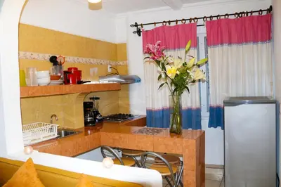 Una cocina o zona de cocina en Hotel Careyes Puerto Escondido