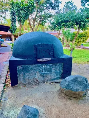 Barbacoa disponible para clientes en la villa