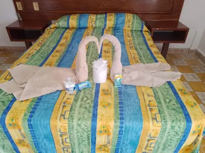 Cama o camas de una habitación en Hotel Verasol