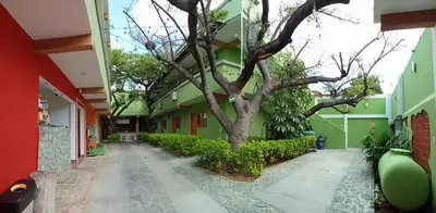 Jardín al aire libre en Los Ciruelos Oaxaca
