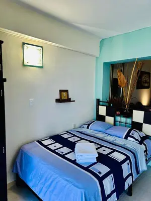 Cama o camas de una habitación en Departamento La mejor vista de Acapulco en CasaBlanca Grand