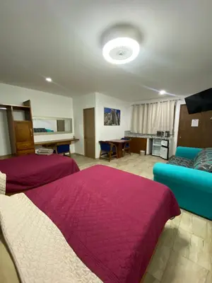 Una televisión o centro de entretenimiento en Villas Horizonte de Oaxaca