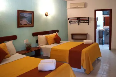 Cama o camas de una habitación en Hotel HF Hacienda San Francisco