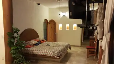 Cama o camas de una habitación en CASA PRIVADA CON ALBERCA VOLADA