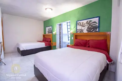 Cama o camas de una habitación en Alquería Central hotel