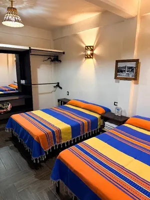 Cama o camas de una habitación en Hotel Yubazuu