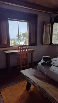 Cama o camas de una habitación en Casa playa del Amor