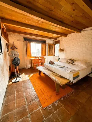 Cama o camas de una habitación en Casa playa del Amor