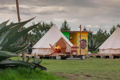 Jardín al aire libre en Glamping Octli - Santuario de las Luciernagas X NANTLI LIVING