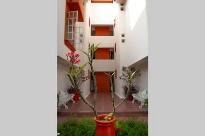 Jardín al aire libre en Condo Acatlán