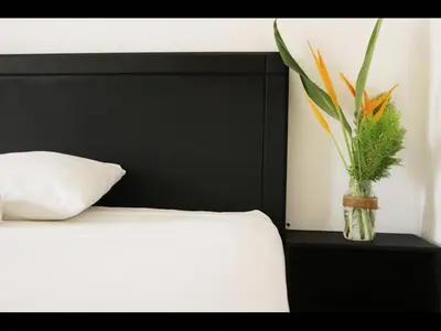 Cama o camas de una habitación en Private room with king size bed