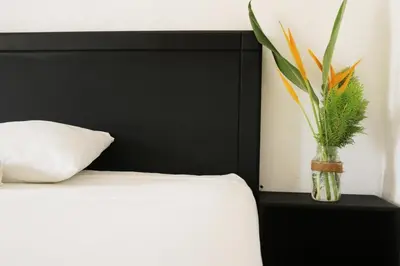 Cama o camas de una habitación en Standard Queen Room two beds