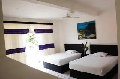 Cama o camas de una habitación en Apartment with blacony and sea view