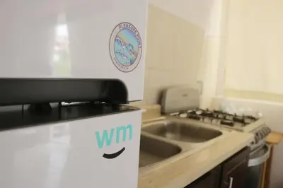 Una cocina o zona de cocina en Apartment with blacony and sea view