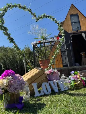 Jardín al aire libre en Glamping Nool