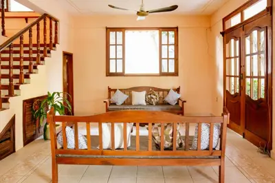 Zona de estar de La Casona Hostel
