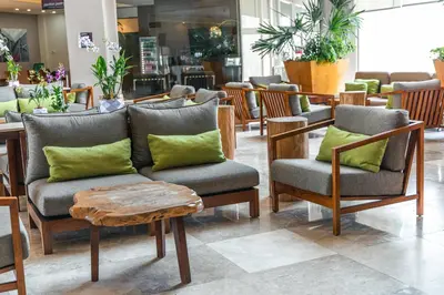 Zona de estar de Hilton Garden Inn Veracruz Boca del Rio