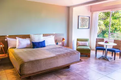 Cama o camas de una habitación en Las Brisas Huatulco-All Inclusive