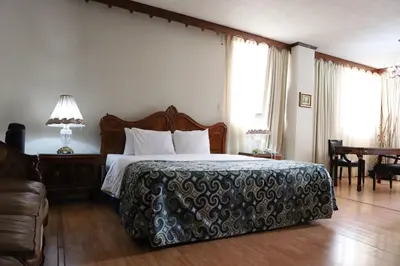 Cama o camas de una habitación en Aristos Puebla