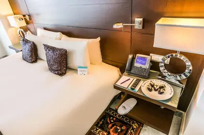 Cama o camas de una habitación en Palacio Mundo Imperial Riviera Diamante Acapulco