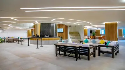 Zona de estar de Copacabana Beach Hotel Acapulco