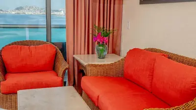 Zona de estar de Copacabana Beach Hotel Acapulco