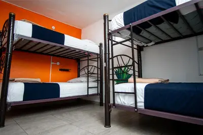 Cama o camas de una habitación en Hostal Talavera