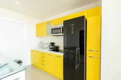 Una cocina o zona de cocina en LOFT PANORAMICO DE LUJO 631 - PUNTA GAVIOTA