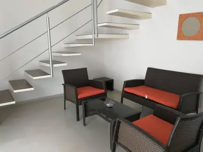 Zona de estar de LOFT PANORÁMICO CON VISTA AL MAR Y TERRAZA - Punta Gaviota