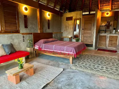 Cama o camas de una habitación en Casa Monika