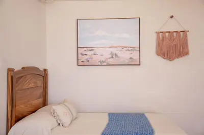 Cama o camas de una habitación en Hotel El Mirador