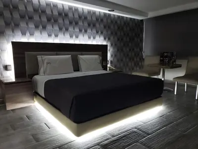 Cama o camas de una habitación en Motel Nuevo Tijuana