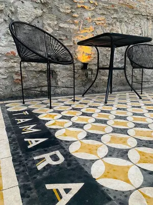 Zona de estar de Hotel Tamara