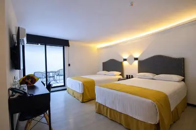 Cama o camas de una habitación en Hotel Tamara