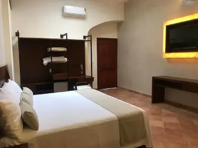 Cama o camas de una habitación en Casa de la Asunción