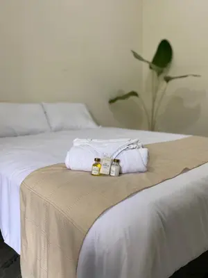 Cama o camas de una habitación en Hotel La Isla