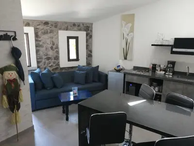 Zona de estar de Loft en Centro de Val'Quirico Volterra hotel