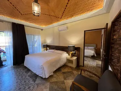 Cama o camas de una habitación en Mesón de las Delicias