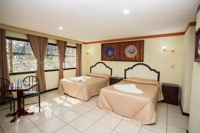 Cama o camas de una habitación en Hotel Restaurant 1904
