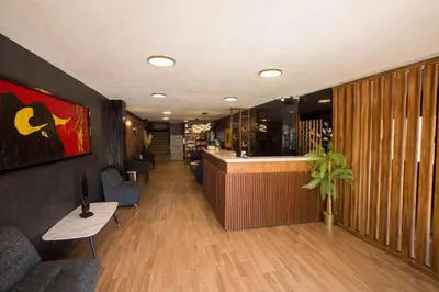 El vestíbulo o zona de recepción de Hotel Restaurant 1904