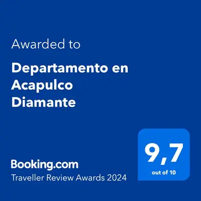 Certificado, premio, señal o documento que está expuesto en Departamento en Acapulco Diamante