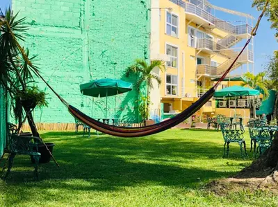 Jardín al aire libre en Hotel Ruah