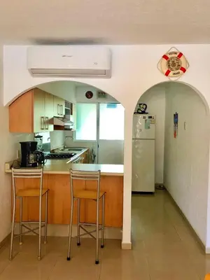 Una cocina o zona de cocina en Depa de Dos recamaras en ACAPULCO DIAMANTE frente ARENA GNP