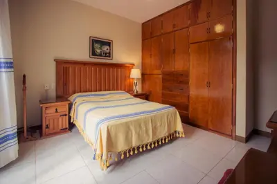 Cama o camas de una habitación en Casa del Barrio Apartments Oaxaca
