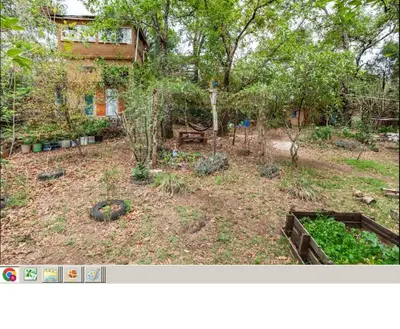 Jardín al aire libre en Casa Ecológica