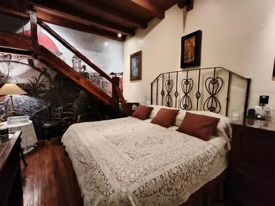 Cama o camas de una habitación en Boutique Hotel Casa Cid de León