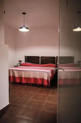 Cama o camas de una habitación en Hospedaje Casa Teotleco