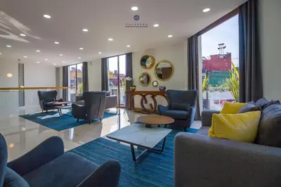 Zona de estar de Hotel Talavera Teziutlan
